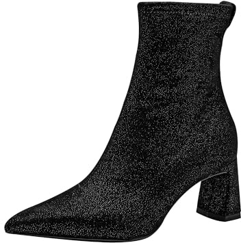 Tamaris Damen Boot Heel 1-25315-45, Stivaletto Donna, Black Struct, 38 EU
