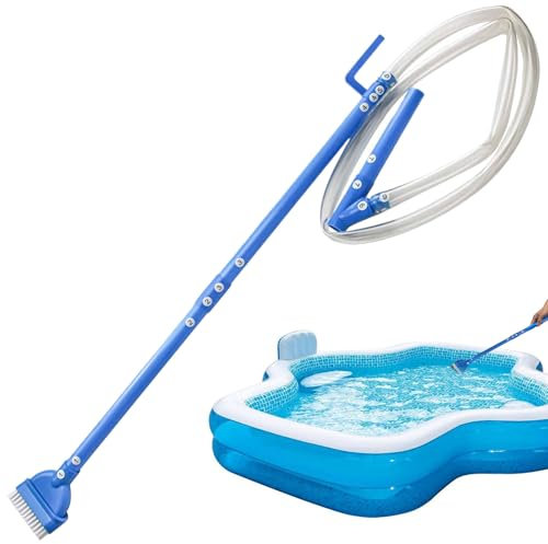 Aspirapolvere per vasca idromassaggio, aspiratore per spa, strumento portatile per la pulizia della piscina, senza fili, tecnologia di pulizia avanzata, blu, rimuove sporco, sabbia e alghe dall'acqua