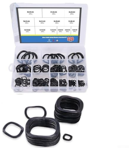 WIIYENA Lot de 320 rondelles à ressort ondulées ondulées en acier au carbone pour une fixation sûre et une répartition de la charge dans les appareils électroménagers