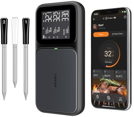 INKBIRD Meat Thermometer with Multi-sensor Probes for BBQ Grill Oven Smoker