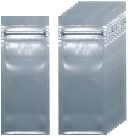 QUARKZMAN 200 Piezas Bolsas Antiestáticas 2.4 X 6 Pulgadas/6 X 15cm Bolsa ESD De Blindaje Reutilizable para GPU Unidad De Mano SSD Dispositivos Electrónicos