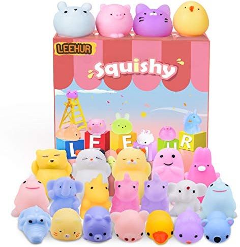 Squishies Mini Squishy Giocattoli Morbidi Misti Cute Squishy Morbido Spremere, No Tossici e Giocattoli Divertenti di Giocattoli di Sollievo Giocattolo dei Bambini - 20 Pezzi (Colore Casuale)