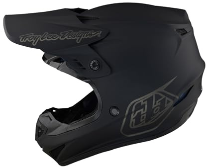 Troy Lee Designs GP Helmet (2025) for Motocross MX Off-Road, Mono Black, Large