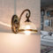 Licht-Erlebnisse Wandleuchte Jugendstil antik Metall & Glas stilvoll klassisch E14 Wohnzimmer Schlafzimmer Flur Innen Wandlampe
