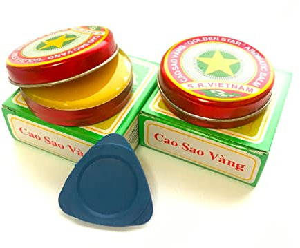 JUANWAN 20g Golden Star Aromatic Balm (2x10g) - Naturheilmittel Ätherische Öle + Öffner