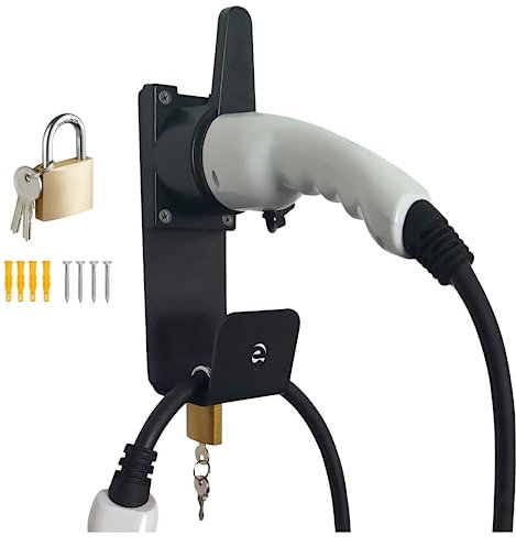 EGNIO support Chargeur de véhicule électrique de type 2 mural verrouillable, prises IEC 51296-2, résistant aux intempéries