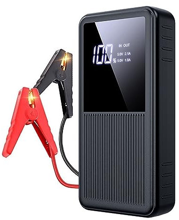 POEMAX Haute Capacité Voiture Saut Démarreur Batterie Externe 600A Dispositif De Démarrage Diesel Essence Chargeur De Batterie De Voiture for Voiture Batterie Booster Buster