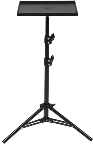 Amosfun Projector Tripod Stand, Adjustable Height Laptop Floor Stand, Projector Stand for Home Office (114cm)