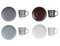 Set mit 4 Tassen 180 ml Surt 4 Modelle Kollektion VESSIA