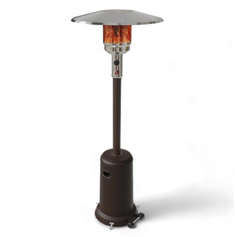 GasOne PH-8000 Chauffage d'extérieur pour terrasse – Chauffage au propane de 50 000 BTU pour jardin, terrasse, maison – Chauffage de terrasse portable à gaz robuste avec roues