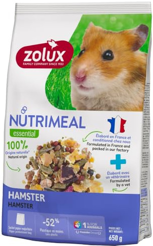 Zolux - Aliment Mélange pour Hamster Nutrimeal Sachet de 650 g