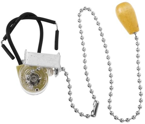 Vaguelly de fil léger mural lampe murale Commutateur de lampe luminaire à chaîne de traction pièce d' de remplacement de lampe Bois Silver