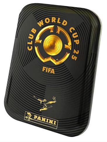 Panini FIFA Club World Cup 2025 - Pocket Tin with 5 Bags + 1 Limited Edition Card - Adrenalyn XL Collection - Includes FC Bayern & BVB + Heartforcards® Shipping Protection