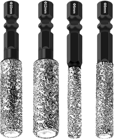 ycezw Corona Di Perforazione Per Piastrelle, A Corona Con Manico Esagonale Per Vetro E Brasato | Utensili Elettrici E Manuali Per Legno Metallo Marmo Granito Porcellana Ceramica Armadi