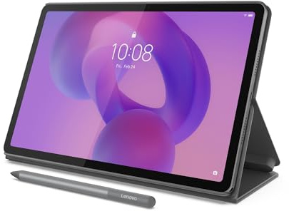 Lenovo Idea Tab - College Tablet - 11″ 2.5K IPS Touchscreen Display - 90Hz - MediaTek Dimensity 6300-4 GB Memory - 128 GB Storage - Integrated Arm Mali-G57 MC2 - Tab Pen and Folio Case