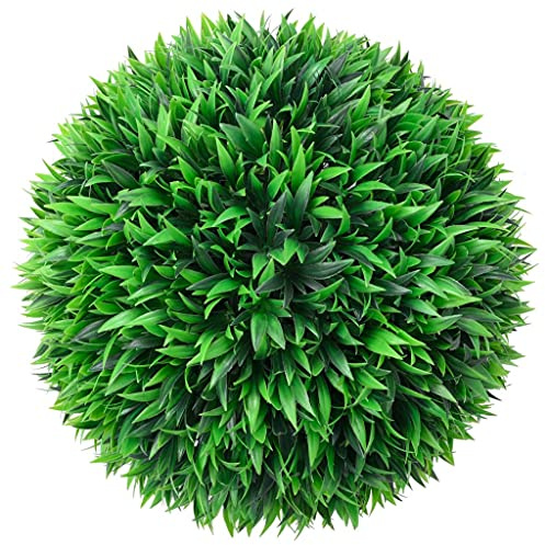 Generico Sfere di Bosso Artificiale 2 pz 38 cm,Verde,2kg,315474
