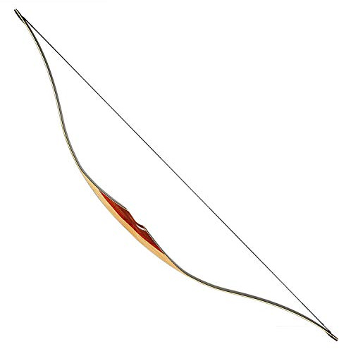 KAINOKAI 54 Traditional Laminated Recurve Bow/Archery Amercian Hunting&Target Horse Bow/Longbow Most Arrows fits,15-55 lbs for Kids Teens & Adults