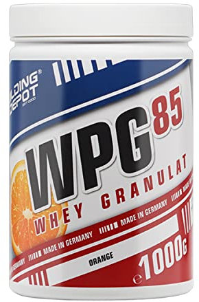 Bodybuilding Depot - WPG-85 Clear Whey Protein Granulat/Isolat 1kg - Orange | speziell zum Mixen in Wasser | perfekte Löslichkeit | hoher BCAA und EAA Anteil