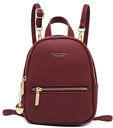 FANDARE Piccolo Zaino Donne Borsa a tracolla Borsa a Mano College Borse Scuola Scuola Borsa Ragazze Borsa Scuola Viaggio Casual Daypacks, Rosso, L, Zaino, Rosso, L, Cartella