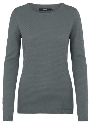 VERO MODA VMCARE stickad tröja, Grön balsam, M