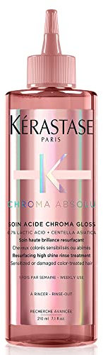 Kérastase Hochglanzpflege für strapaziertes oder geschädigtes coloriertes Haar, Soin Acide Chroma Gloss, Chroma Absolu, 210 ml
