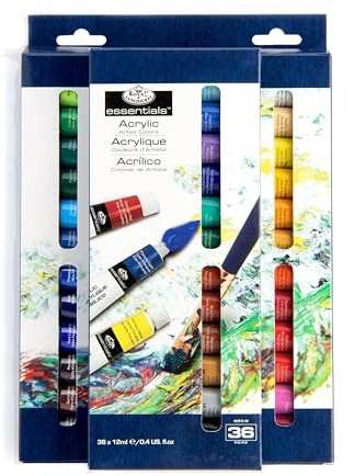 Royal & Langnickel 36 peintures acryliques de 12 ml