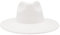 Faringoto Fedora-Hut für Damen, Winter, luxuriös, für Damen, weiß, Einheitsgröße