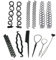 PLABBDPL 12 pcs Haare Frisuren Hilfe Set, Haar Zubehör DIY Kit,Knotenringe für Haarstyling, Haargeflecht Werkzeug für Mädchen, Dutt Bun Frisur Maker Werkzeug, Hair Braid Tools