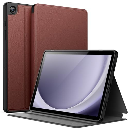 JETech Skyddsfodral för Samsung Galaxy Tab A9 Plus 11, Vin | Stativ i Flera Vinklar, Tunt Skydd Skal, Automatisk Väckning/Sömn