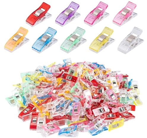 Ideen mit Herz Lot de 200 pinces à coudre - 2,7 x 1 x 1,4 cm - Différentes couleurs