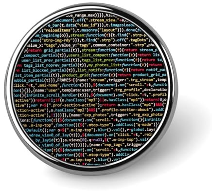 Pin novedoso de código informático para programador, broche de solapa, insignia, corbata, joyería, decoración para sombreros, chaquetas y camisas.