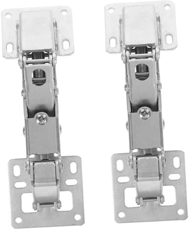 NUOBESTY 2 Piezas Bisagras Hidráulicas Gabinete de Muebles de Montaje Superficial Resistente de Muebles Alta Carga