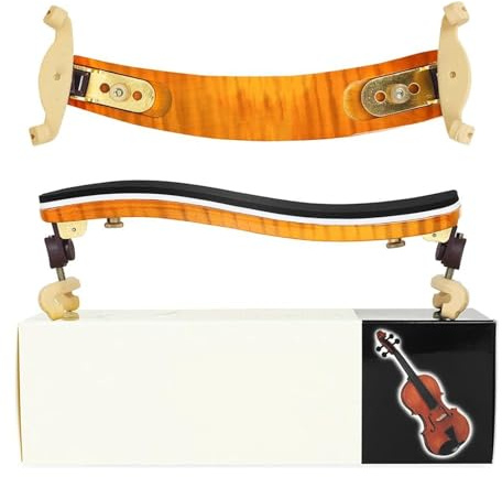 Juegos De Accesorios Para Violín Hombrera De Violín Ajustable Soporte Madera Maciza Accesorio Instrumento Cuerda