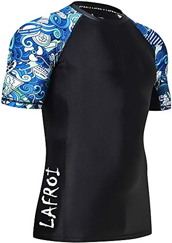 LAFROI Protezione antirottura a Compressione da Uomo UPF 50+ a Maniche Corte Fantasy Size XXL