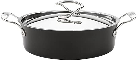 Circulon Style Hard Anodised Sauteuse, 27cm/3.8L, Black