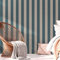 A.S. Création Tapete Streifen Blau Braun - Tapete Tapete Landhausstil 386651 - Vliestapete Wohnzimmer modern - 10,05m x 0,53m - Made in Germany