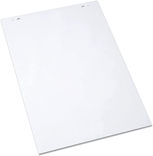 Techly 366143 Blocco 25 Fogli di Ricambio per Lavagna Mobile Flipchart 57x82 cm Bianco