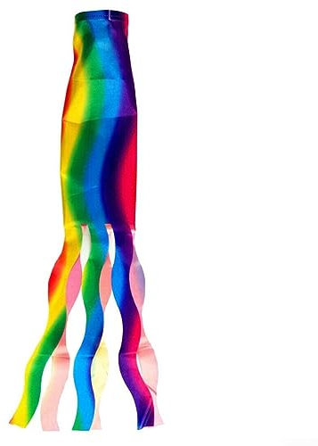 140 cm Regenbogen-Windsack, Luftschlangen, Flaggen, Festivals, Wohnwagen, Camping, bunt, für draußen, 140 cm