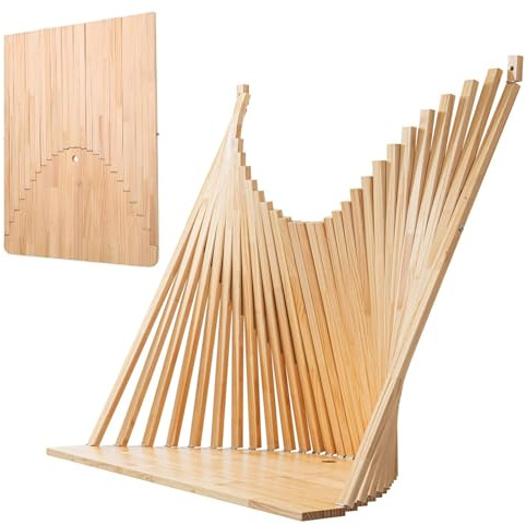PQPQLI Tavolino Da Parete Pieghevole In Legno, Multifunzione Ribaltabile Galleggiante, Tavolo Salvaspazio Per Cucina, Ufficio E Soggiorno, Design Moderno(60 * 80 * 42cm)