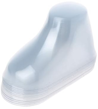 KJDKNC 10 unidades de plástico para pies de bebé, botines para niños, zapatos, calcetines, soporte de exhibición, soporte moldeador, transparente