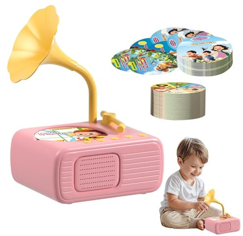 Jouet musical Gramophone pour tout-petits, tourne-disque phonographe pour | Jouet d'enregistrement de phonographe de musique pour tout-petits | Lecteur de musique d'histoire de phonographe pour pour g