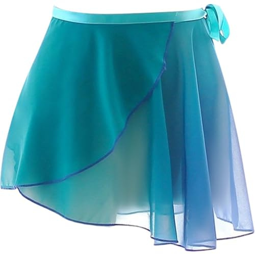 Casiler Jupe De Ballet pour Femmes, Jupe De Danse en Mousseline De Soie, Jupes De Ballet De Gymnastique, Jupe en Tulle De Couleur Dégradée, Jupe De Danse pour Filles