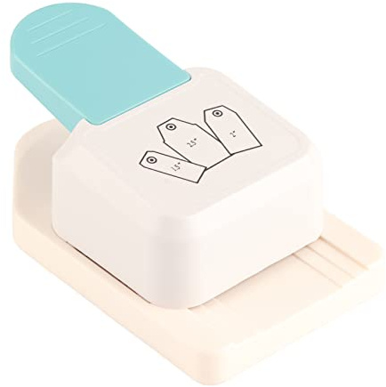 HEEPDD DIY Tag Punch Multi-Purpose Corner Round Gift Etikettmaskin med Metallblad för Scrapbooking Card Making Crafting. Smidigt Skär 1/64 Tjocklek Upp Till 4x8,27 pappersstorlek. (Platt topp)