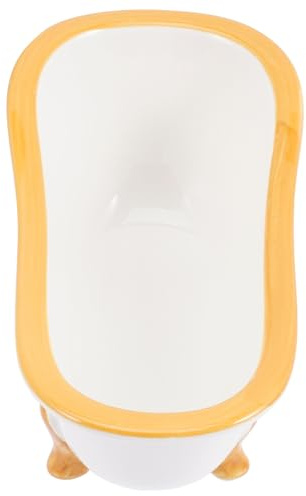 POPETPOP Caja Baño Cerámica para Hámster y Pequeños Roedores Baño de Arena Multifuncional para Jaula Accesorio Práctico y Escondite Acogedor para Mascotas Pequeñas