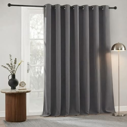 RYB HOME Blackout Curtains Vertical Blinds for Sliding Glass Doors