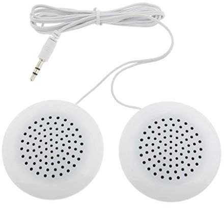 Aofan Mini altavoz de almohada 2 en 1 de 3,5 mm con control de volumen en línea para MP3, MP4, CD, reproductor de teléfono móvil