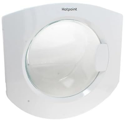 sparefixd för Hotpoint inbyggd tvättmaskin vit dörr glasram handtag