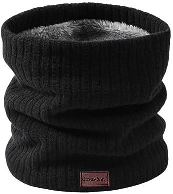 Onvavient Schal Herren Winter, Winter Halsschlauch Ski, Schlauchschal Halstuch Halswärmer Gesichtsschal Fleece Loop Schal Männer Frauen Warm Dick Loopschal Nackenwärmer