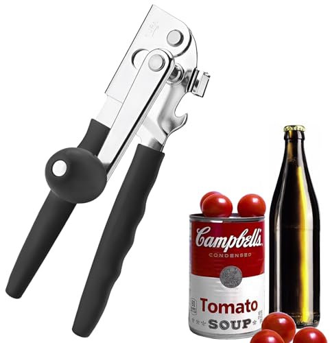 Hand Crank Can Opener Manual Heavy Duty with Comfortable Extra-long Handles