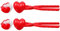 TAXTYHRE 2 Stück Schneeballformer Herz, Schneeballzange, Schneeball Former, Schneeball Clip, für Schneeballkämpfe, Winter Outdoor-Aktivitäten, Strandspiele